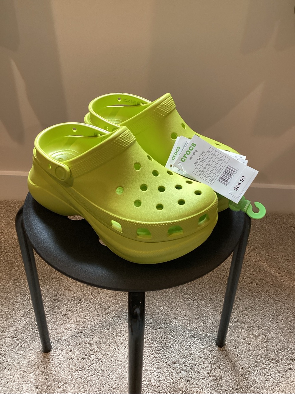 CROCS Bae Platform Clogs - Size 7